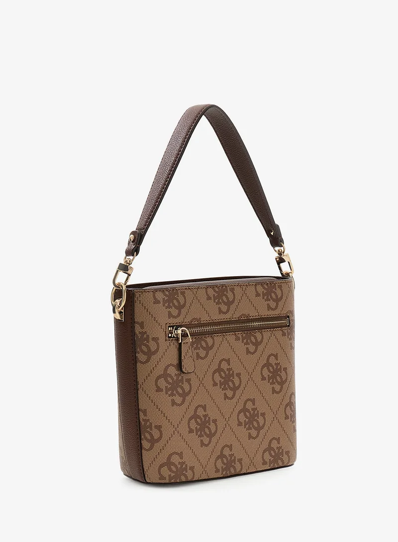 GUESS Karnilla Monogram Bucket Bag